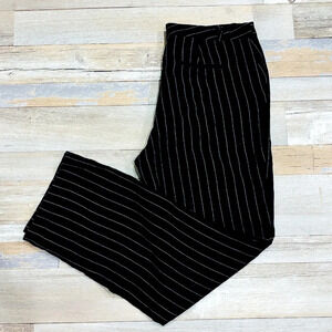 RALPH LAUREN Black  striped linen pants
